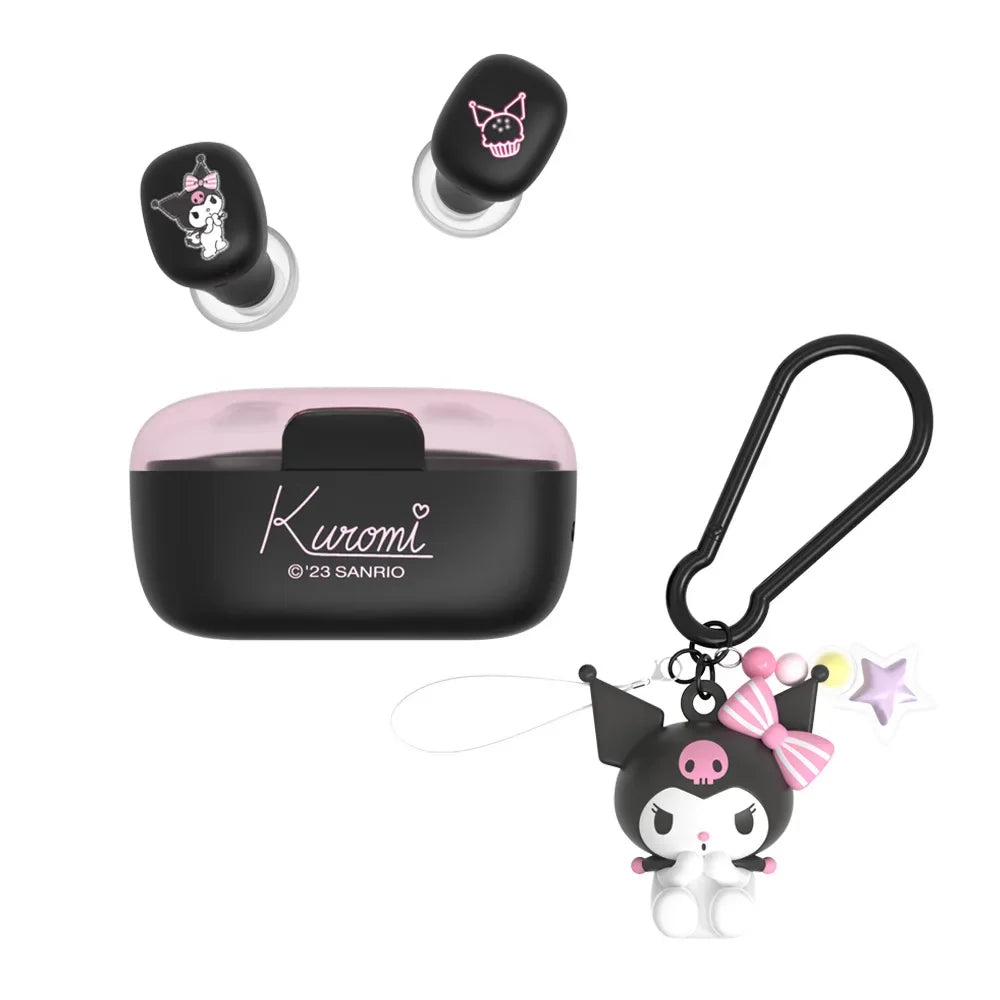 Sanrio My Melody Bluetooth Headphones Kuromi Cute Wireless Headset Cinnamoroll Sport Noise Reduction Touch Control Game Earphone